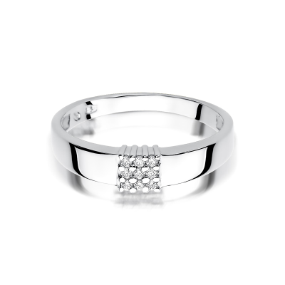 Pierścionek zaręczynowy z brylantami 0.05ct