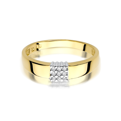 Pierścionek zaręczynowy z brylantami 0.05ct