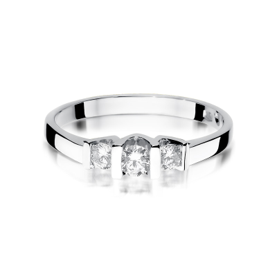 Pierścionek zaręczynowy z brylantami 0.31ct