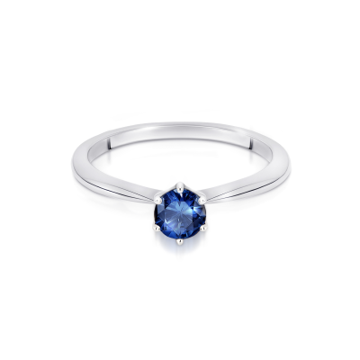 Pierścionek zaręczynowy z szafirem 0.50ct